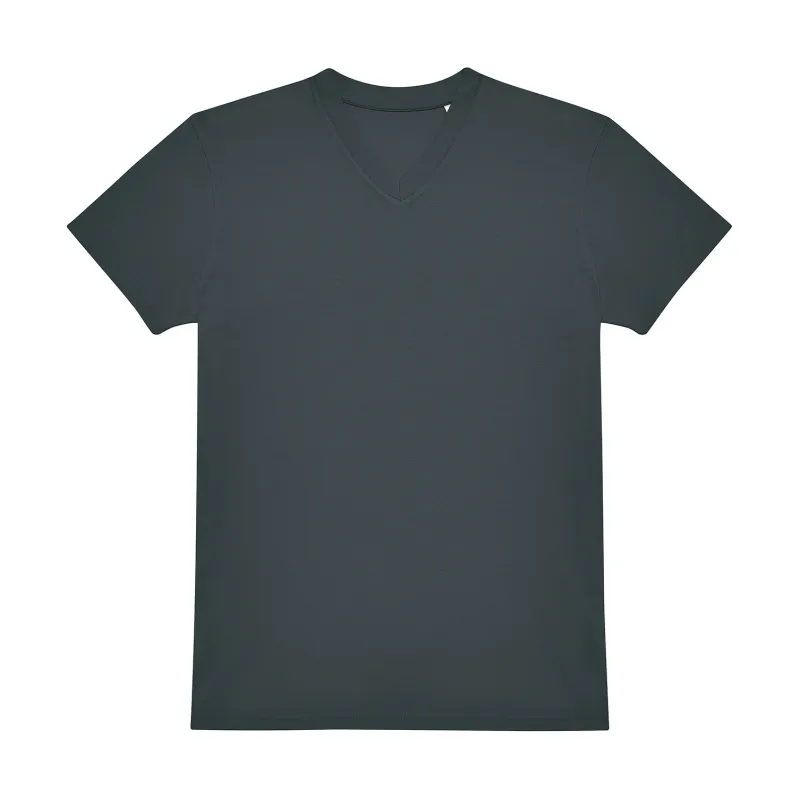 T-shirt scollo a V da uomo 100% cotone